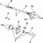 E15EL4SSE 4-Stroke, Elec. Start, 20 IN shaft Ignition switch & cable - 9.9