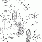 J25PL3SSB 3 Cyl, Elec. Start, TNT, 20 IN. shaft Cylinder and  crankcase