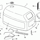 E15EL4SSE 4-Stroke, Elec. Start, 20 IN shaft Капот
