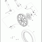 XL883N 4LE2 IRON 883 (2022) WHEELS, FRONT, CAST