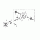 Mini DS 90 4-strokes Коленвал и поршни