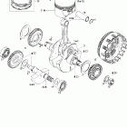 DS 650/DS 650 X Коленвал и поршни