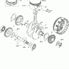 DS 650/DS 650 X Коленвал и поршни