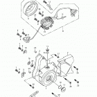 Quest 90 4-strokes Left crankcase cover, generator 172a-07