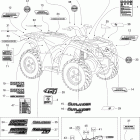 Outlander 330/400 Std 2 X 4 Наклейки