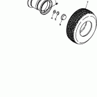 Sarasota 1000 07- wheels and tires, rear