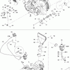 Traxter CVT (500, 650, 650 XT) Двигатель и крепление