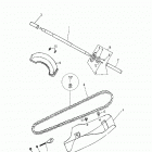 Quest 90 4-strokes Rear wheel axle, chain 172a-26