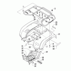 700 Mud Pro (VIN 4UF09ATV79T218699 and Up) Задний багажник ,крыло и подножки