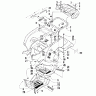 1000 H2 Cruiser Задний багажник ,крыло и подножки