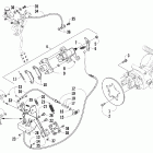 Prowler 550 Rear and parking brake assembly