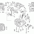 650 TBX Головка цилиндров и распределительный вал