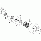 DVX 90 Front wheel and brake assemblies