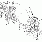 DVX 300 Right crankcase and cover assembly