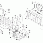 Prowler XTZ Cargo box and tailgate assembly