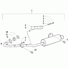 150 2X4 UTILITY Глушитель