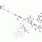 DVX 90 Rear axle and brake assembly