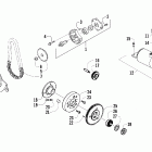 150 2X4 UTILITY Starter motor and oil pump assembly