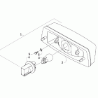 700 Mud Pro Задний фонарь