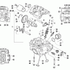 650 TRV Головка цилиндров и распределительный вал