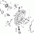 250 Utility Crankcase cover assembly