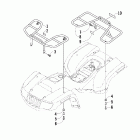 90 Utility Front and rear rack assembly