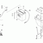 Prowler XTZ Battery and starter motor assembly
