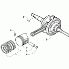 DVX 90 Поршни и коленвал