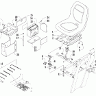 Prowler XT Seat, battery, and tool kit assembly