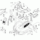 700 Mud Pro Передний багажник крыло и фара