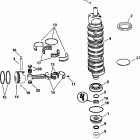 E150FCXEEO Коленчатый вал , поршни