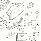 E2WREES Motor cover -- johnson / evinrude & integral fuel ...