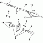 J10FEXECM Ignition switch & cable -- 9.9