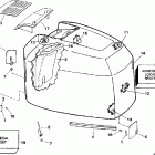 J200TLECM Engine cover -- evinrude -- 200stl, sl, 225stl, sl...