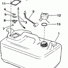 SJ25RDECA Топливный бак- 6 gallon
