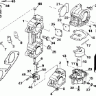 J200TLECM Carburetor & linkage -- 225, 250