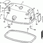 SJ25RDECA Engine cover -- evinrude