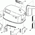 J90ELECM Engine cover -- evinrude
