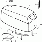 HJ5FRECA Engine cover -- evinrude