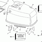 J130TLECE Engine cover -- evinrude