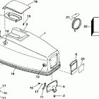 BJ40TLECR Engine cover -- evinrude -- electric start only