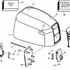 J175FCXECS Engine cover -- evinrude