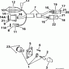 BJ40TLECR Ignition switch & cable -- 40te, 40ttl