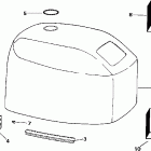 J25QLECA Engine cover -- evinrude