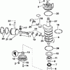 J90TSLECM Коленчатый вал & Поршень