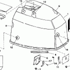 J90TSLECM Engine cover -- evinrude