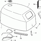 J10FOLECA Engine cover -- evinrude