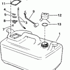 J25EECE Топливный бак- 6 gallon