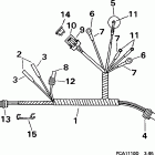 J10FEXECM Motor cable -- te models
