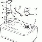 BJ40TLECR Топливный бак- 6 gallon
